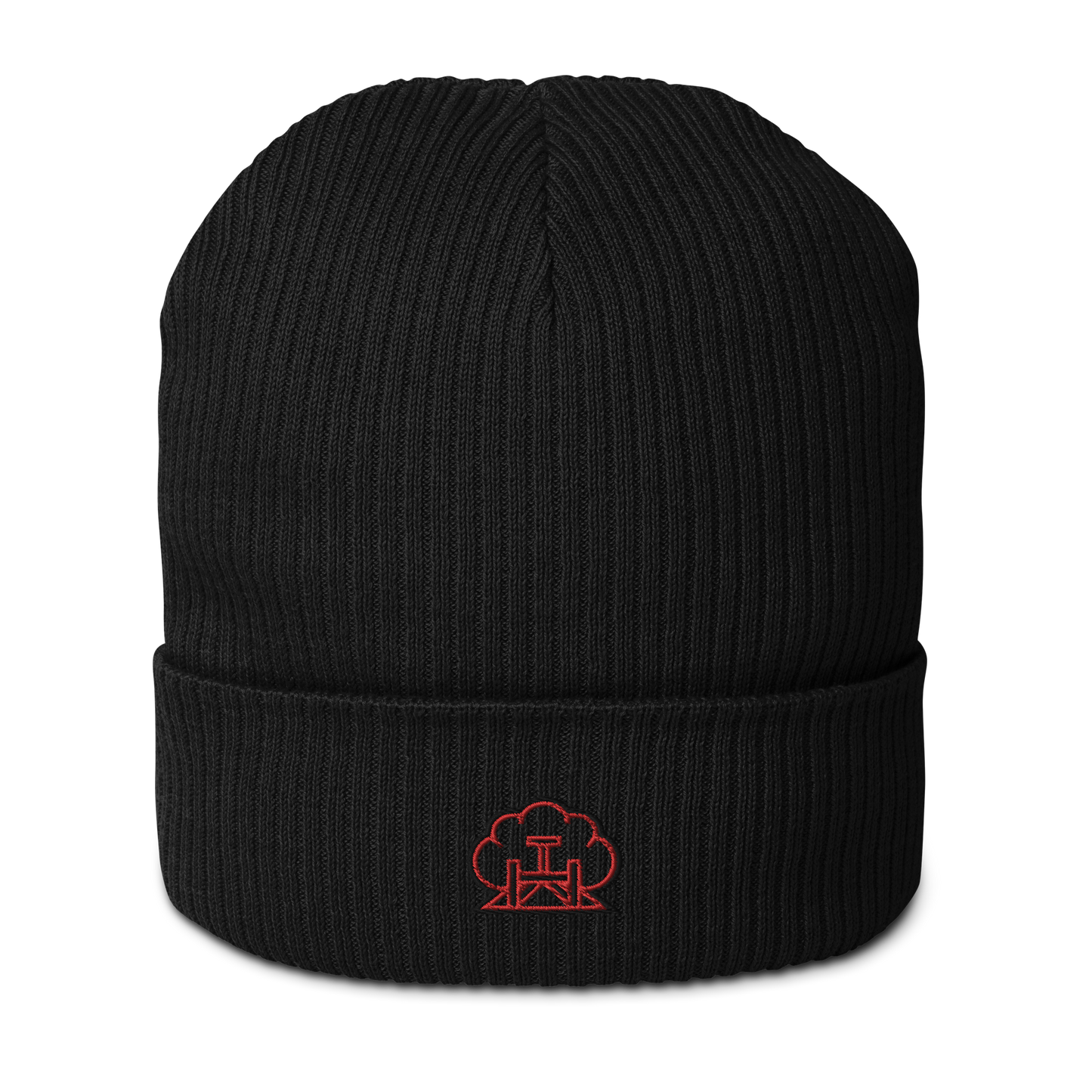 Emblem Ribbed Hat