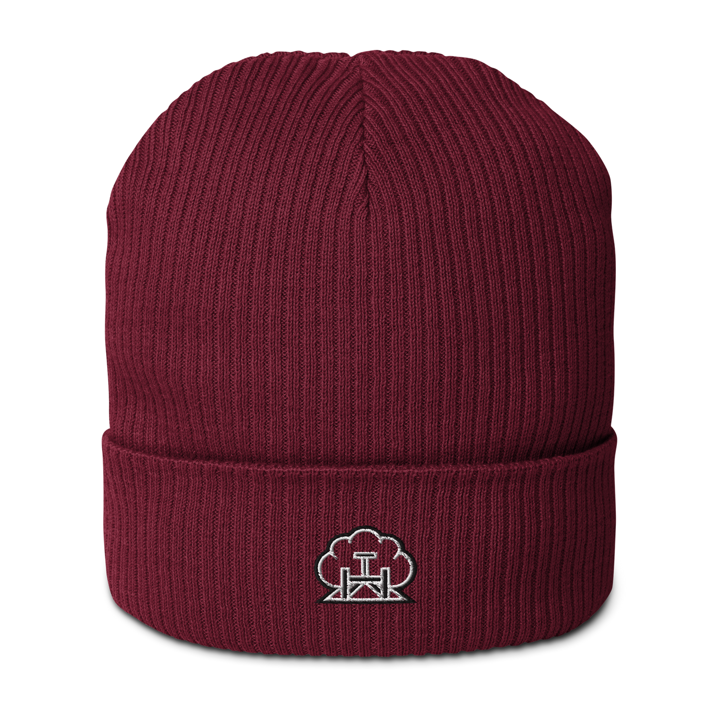 Emblem Ribbed Hat