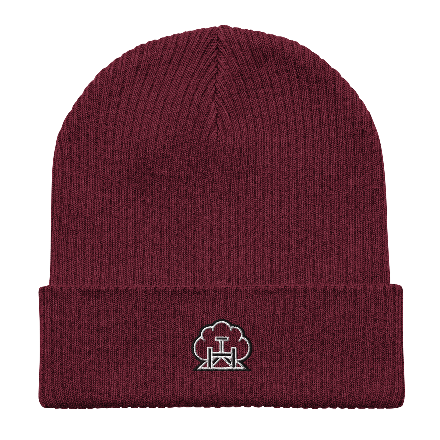 Emblem Ribbed Hat