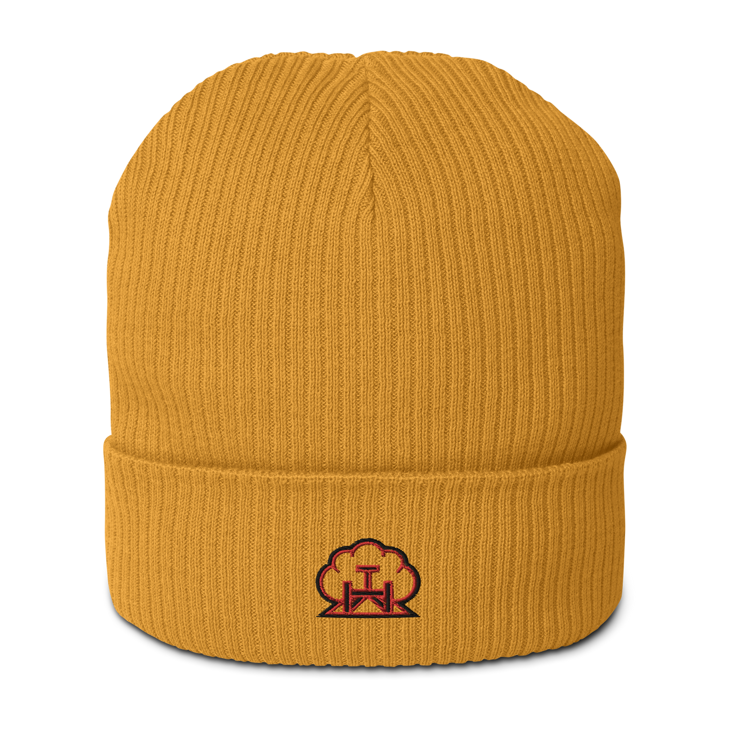 Emblem Ribbed Hat