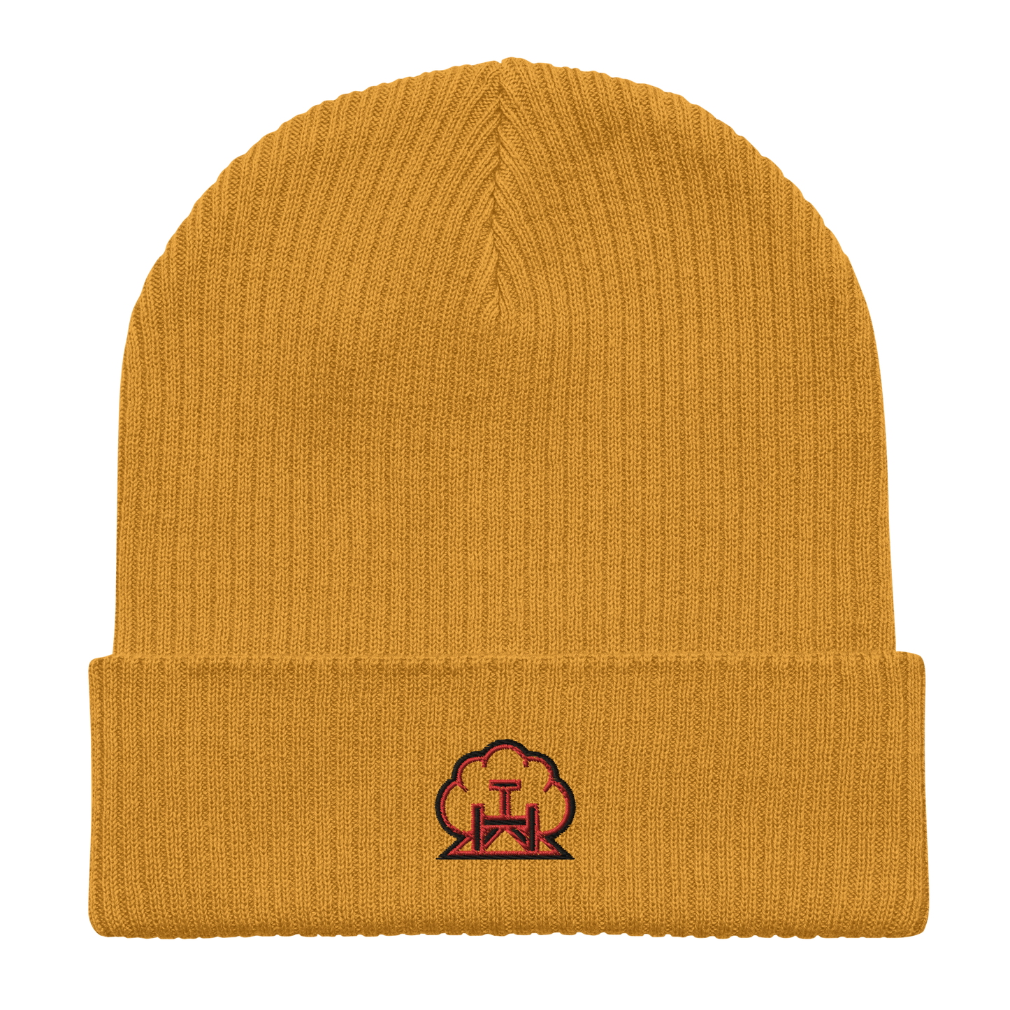 Emblem Ribbed Hat