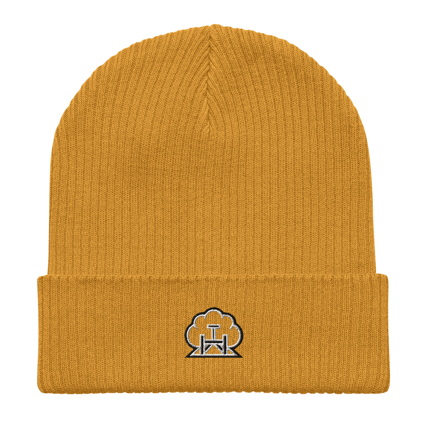 Emblem Ribbed Hat