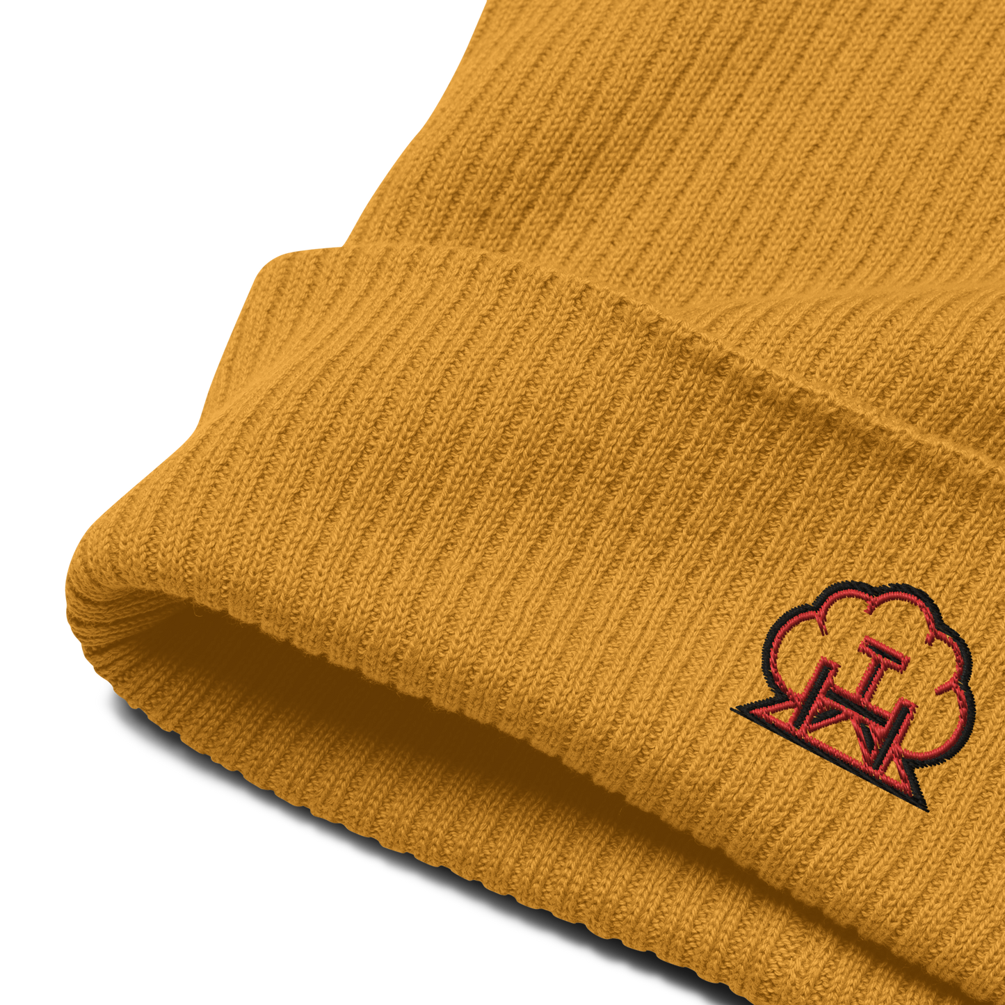 Emblem Ribbed Hat