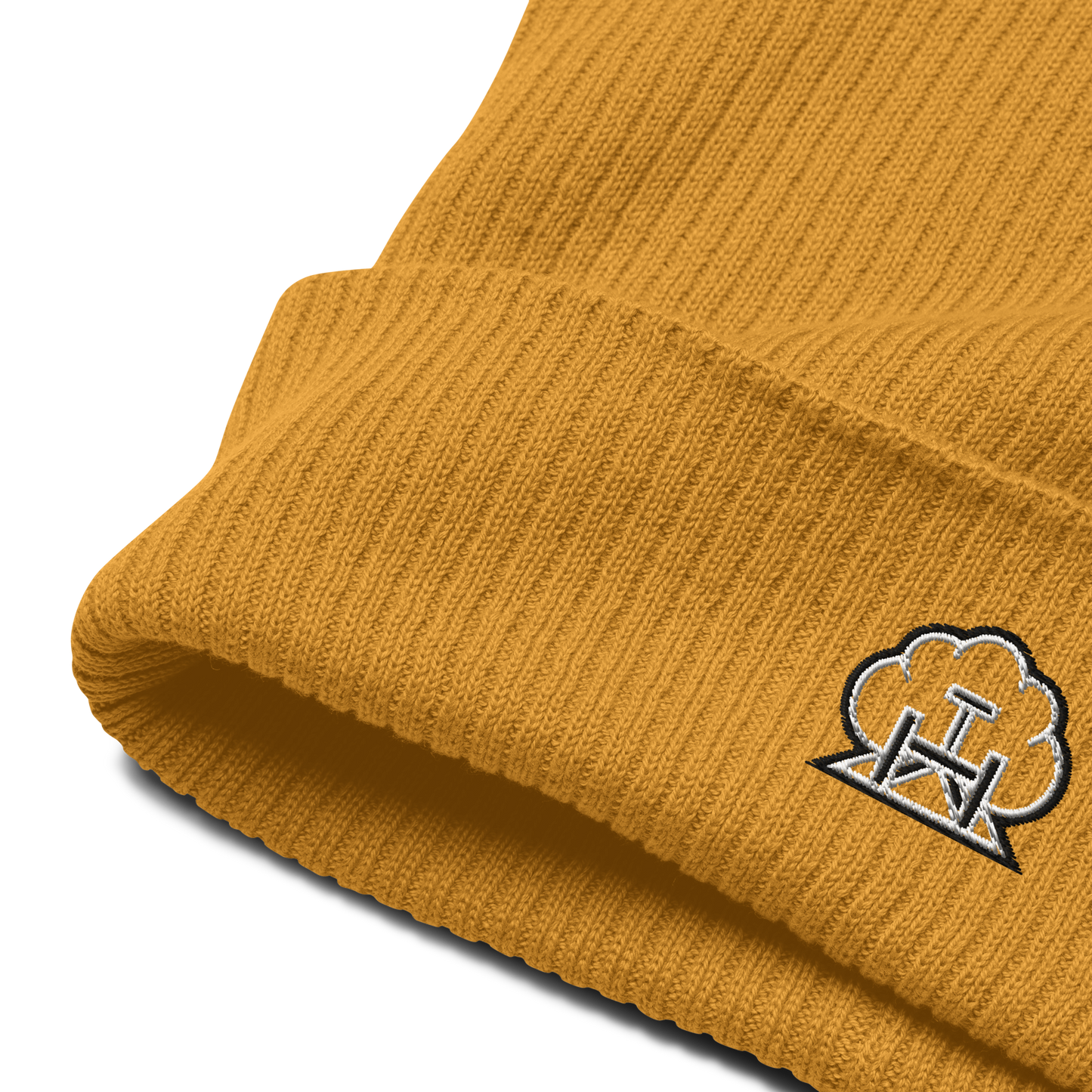 Emblem Ribbed Hat