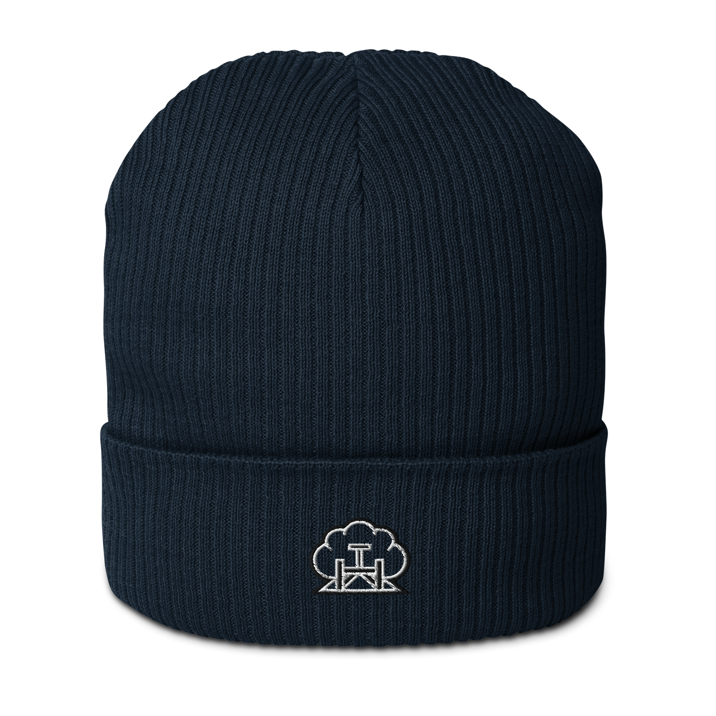 Emblem Ribbed Hat